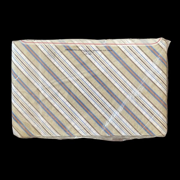 Vtg. Sleepwell Twin Flat Sheet Plaid No Iron-Permanent Press Made in USA - Picture 2 of 4